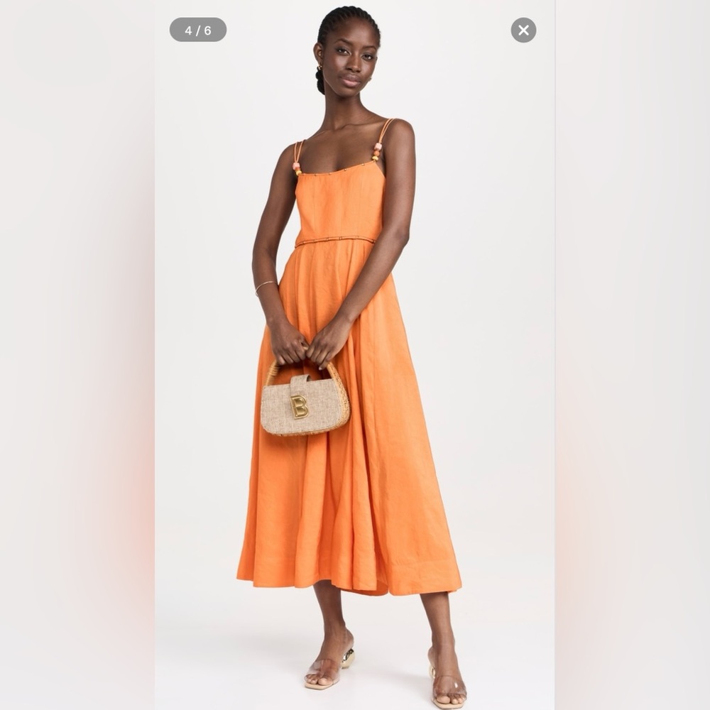 La Ligne Disco Dress - Orange Sz M